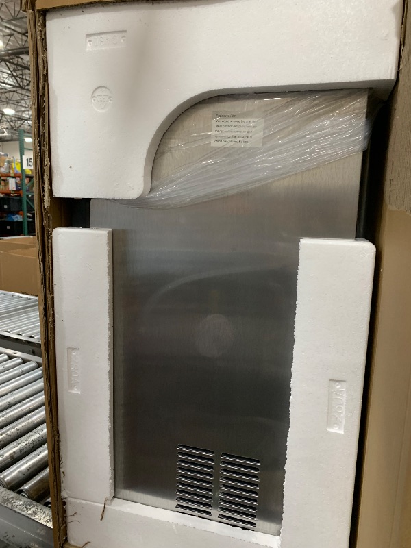 Photo 1 of Commercial Ice Maker Machine with 50 lbs Storage Bin, 160 lbs/24H, Dual Water Inlet Options, Under Counter Freestanding Ice Maker for Home, Bar, Support 5-Gallon Bottle Water & Tap Water