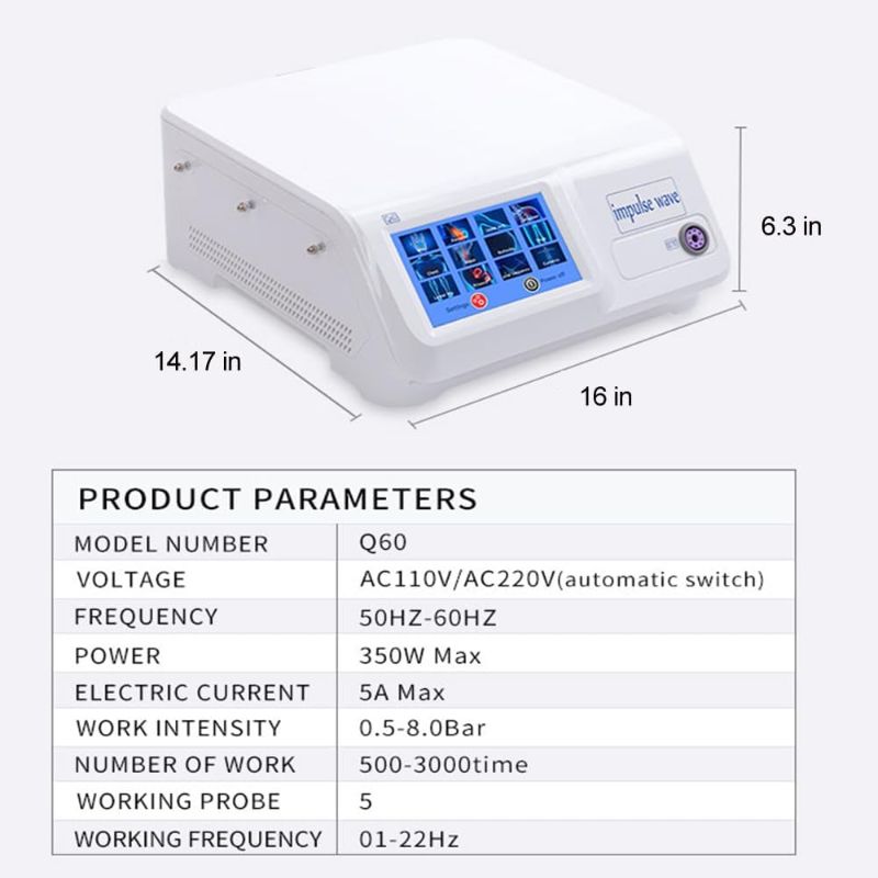 Photo 1 of Shockwave Therapy Machine Pain Relief Shock Wave Therapy Machine for Back Waist Leg and Golf Elbow Relief Pain
