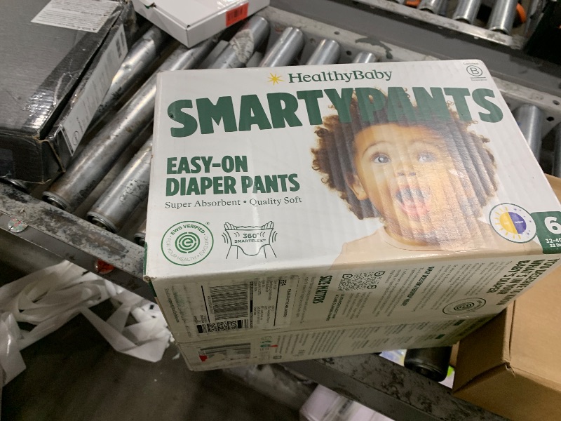 Photo 1 of SmartyPants Pull Up Style Diapers | EWG Verified Safe & Plant-Based | Quilted 360 Waistband, Super Absorbent for Overnight Leak Protection | Training Pants by HealthyBaby | Size 6 (32 Count)