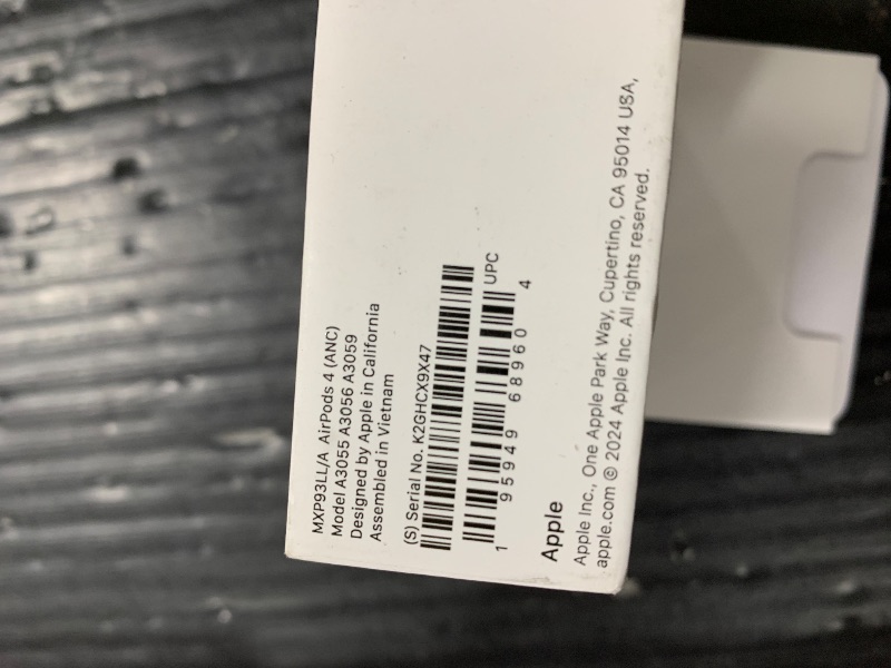 Photo 1 of Apple AirPods 4 Wireless Earbuds, Bluetooth Headphones, with Active Noise Cancellation, Adaptive Audio, Transparency Mode, Personalized Spatial Audio, USB-C Charging Case, Wireless Charging, H2 Chip