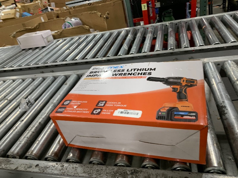 Photo 1 of Cordless Impact Wrench, 900Ft-lbs (1200N.m) 1/2" Brushless Impact Gun, 21V High Torque Power Impact Driver, 2x4.0Ah Batteries Electric Impact Motor Variable Speeds for Family Car/Pickup Truck/Mower