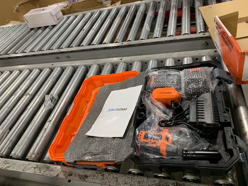 Photo 1 of Cordless Impact Wrench, 900Ft-lbs (1200N.m) 1/2" Brushless Impact Gun, 21V High Torque Power Impact Driver, 2x4.0Ah Batteries Electric Impact Motor Variable Speeds for Family Car/Pickup Truck/Mower