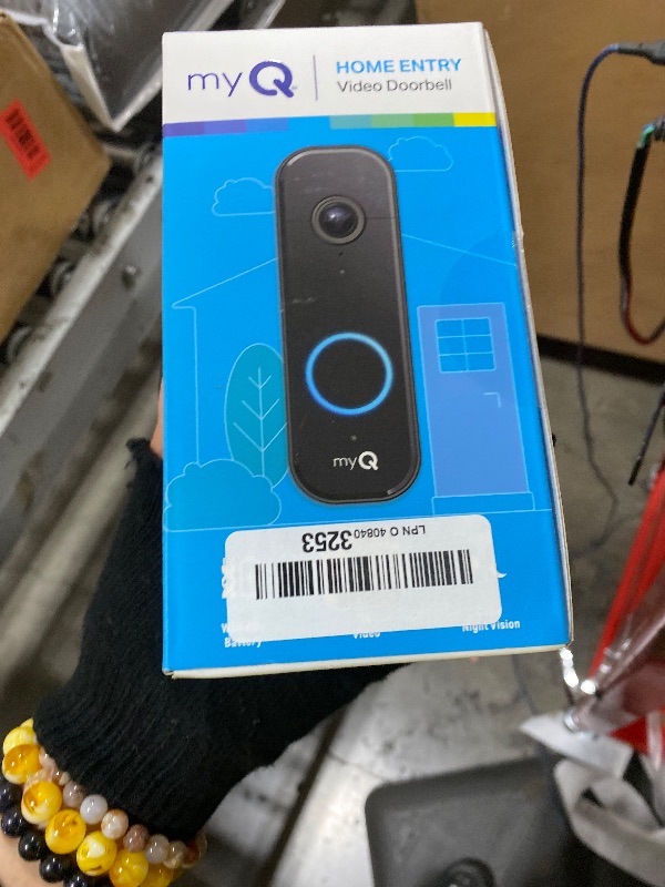 Photo 1 of CHAMBERLAIN myQ Video Doorbell | 2K Camera, Battery/Wired, Color Night Vision, Live View with 2-Way Talk, Motion Detection & Real-Time Alerts, 150 Deg Wide View, Black