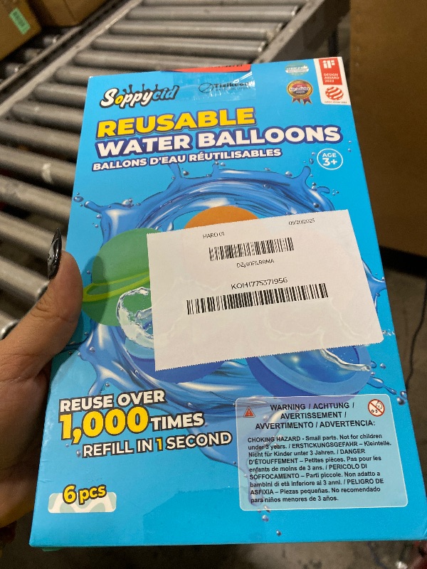 Photo 1 of Tizikcon 6 PCS Reusable Water Balloons, Refillable Magnetic Water Balls for Outdoor Games, Self Sealing Water Splash Bomb Quick Fill for Summer Fun, Pool Beach Toys for Kids Ages 3-12