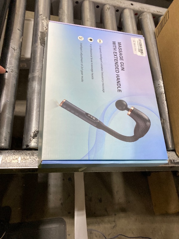 Photo 1 of Massage  With Upgraded Extension Handle, Back Massager for Pain Relief Deep Tissue, Muscles/Neck/Shoulders/Waist/Legs Massager with 4 Massage Heads & 6 Speed Levels & 3 Massage Modes