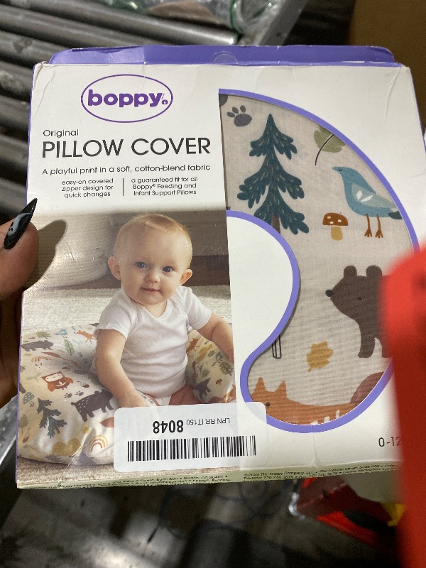 Photo 1 of Boppy Nursing Pillow Cover, Spice Woodland, Cotton Blend, Fits The Original Support for Breastfeeding, Bottle Feeding and Bonding, Cover Only, Sold Separately