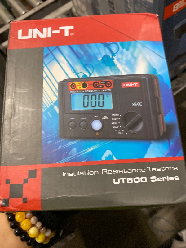 Photo 1 of UNI-T Digital Megohmmeter UT501A Insulation Resistance Tester Multimeter, Electrician Megohm Meter, 125V/250V/500V/1000V Test Voltage, 0.01~200? Low Resistance Testing, 2000 Counts Auto Ranging
