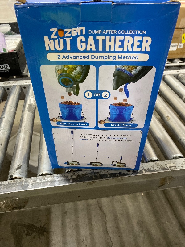 Photo 1 of Zozen Nut Gatherer, Acorn Picker Upper, Pecan Picker Upper - Side Opening Dump, Apply to Acorns, Pecans, Buckeyes, Hickory Nuts, Nerf Balls, Golf Balls, Objects Size 3/8'' to 1''; 1 Gallon