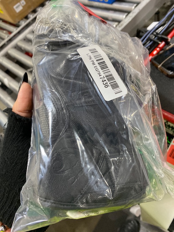 Photo 1 of J.A.G. JAG Leather Motorcycle Motorbike Knuckle Protection Powersports Gloves - Motorcycle Gloves Touchscreen for Men (All Black, X-Large
