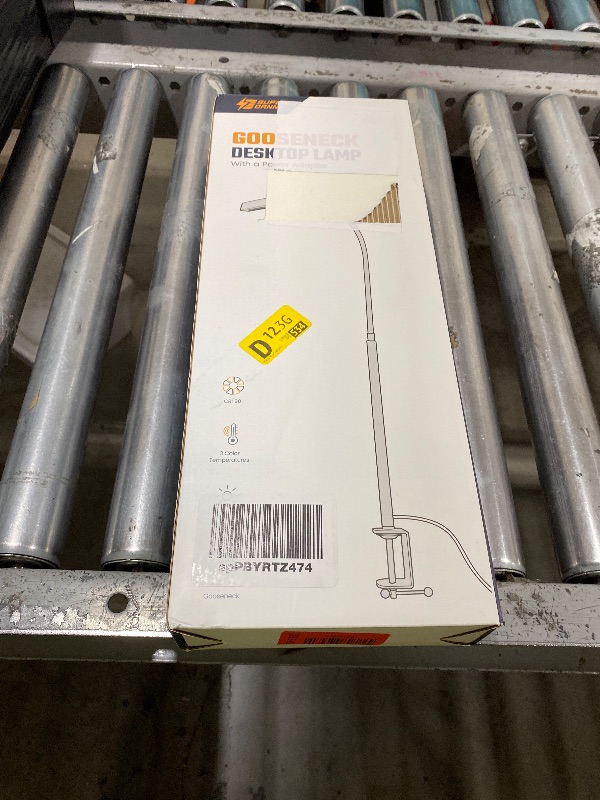 Photo 1 of SUPERDANNY LED Desk Lamp for Office Home, Eye-Caring Desk Light with Adjustable Gooseneck, 12W Touch Control Dimmable Brightness, Architect Clamp Lamp with USB Adapter for Reading Study Workbench