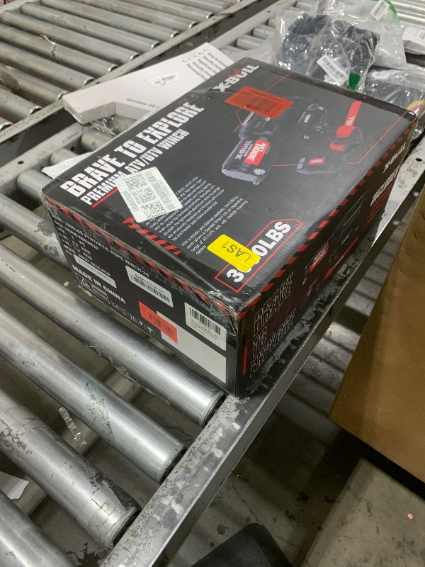 Photo 1 of X-BULL New 12V DC 3000LBS IP68 Waterproof Electric Winch for Towing ATV/UTV, Boat, Off Road, Wireless Remote and Corded Control Recovery, Portable Synthetic Rope Electric Winch with Hawse Fairlead.