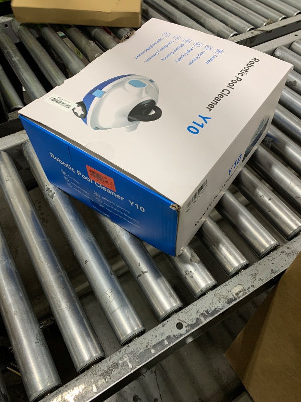 Photo 1 of OUCAXIA Y10 Cordless Robotic Pool Cleaner Automatic Vacuum - 90 Mins Runtime, Powerful Suction, Self-Parking, Lightweight for Above/Inground Pools Up to 65ft/1100 Sq.Ft (Snow)