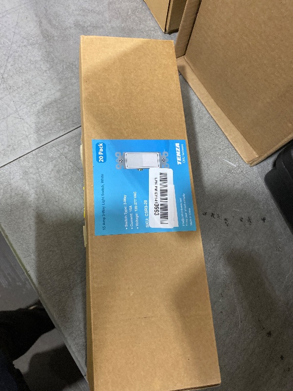 Photo 1 of (20 Pack) CML 3 Way Decorator Paddle Rocker Wall Light Switch, Single Pole or Three Way, 15A 120/277V, On/Off Interrupter, UL Listed, White