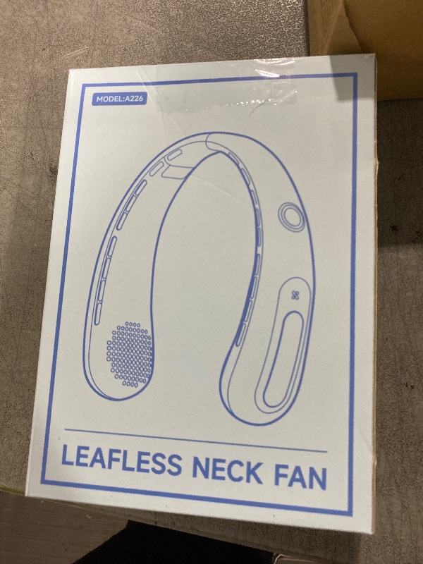 Photo 1 of Portable Neck Fan, Hands-Free Bladeless Fans, 360°Airflow, 4000 mAh Battery Operated Wearable Personal Fan, Twistable, Rechargeable Fans for Outdoor Indoor, Birthday Gifts for Men Women-Green