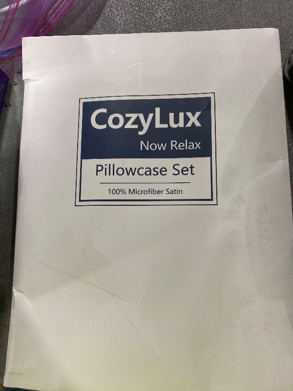 Photo 1 of CozyLux Silk Satin Pillowcase for Hair and Skin Queen Set of 2 Soft Pillow Cases Silky Microfiber Bed Pillow Covers Wrinkle Resistant with Envelope Closure(White, 20 x 30 Inches)