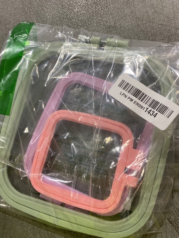 Photo 1 of ZOCONE 3Pcs 3 Size Square Embroidery Hoops, ABS Plastic Embroidery Hoops Cross Stitch Hoops Embroidery Frames for Sewing, Needlework, Embroidery Projects (Size-3", 4.3", 6.5")