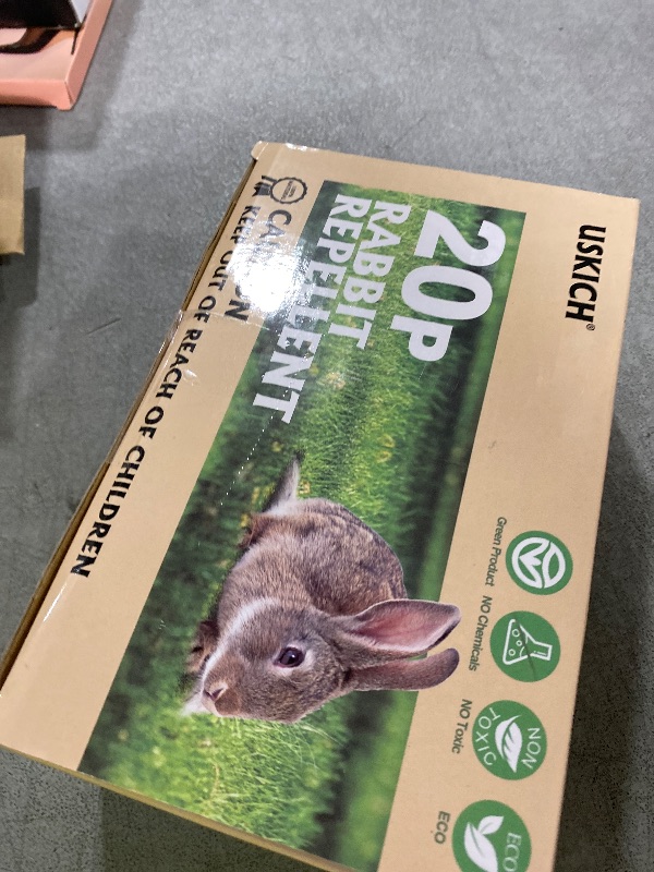 Photo 1 of Rabbit Repellent Outdoor,20 Pack Natural Peppermint Oil Rabbit Repellent Pet Safe,Powerful Rabbit Deterrent,Rabbit Repellant for Garden,Deer Repellent for Outdoor Tree Yard, Safe for Lawn and Plant
