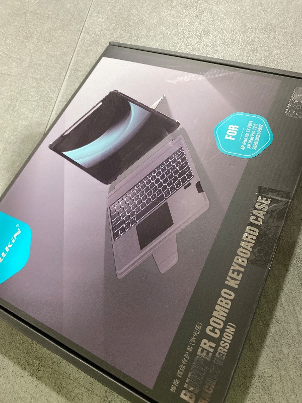 Photo 1 of Nillkin iPad Air 11-inch (M3/M2) Case with Detachable Keyboard, iPad Pro 11(1st/2nd/3rd/4th Gen) & Air 5th/4th Generation Rugged Keyboard Case, 7 Colors Backlit, Trackpad, Portrait/Landscape Modes