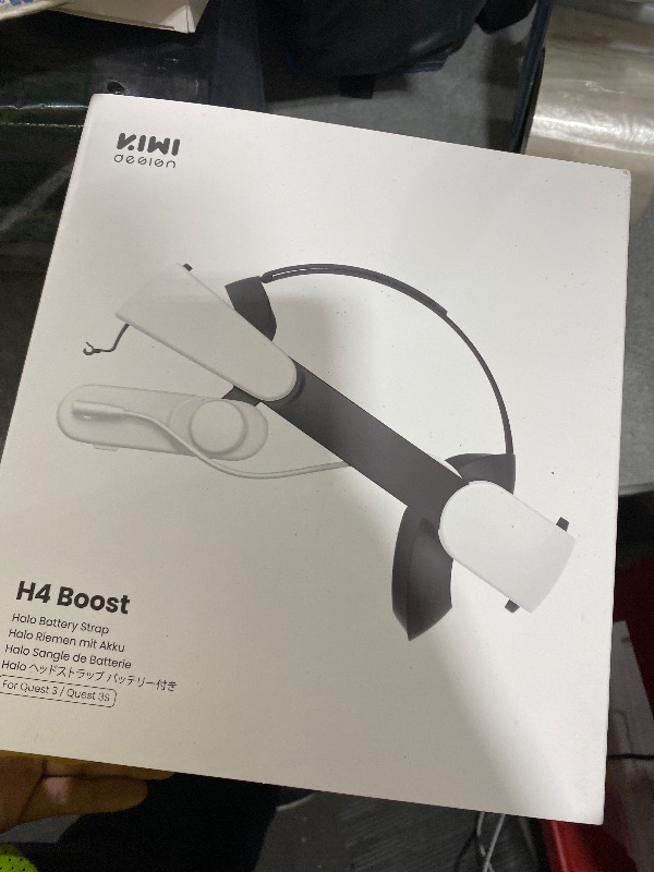 Photo 1 of KIWI design H4 Boost Comfort Battery Head Strap Accessories for Meta/Oculus Quest 3/3S, Dual Fast Charge The VR Headset and Battery Strap in 2.5h, Halo Strap Reduce Facial Pressure, Not for Quest 2