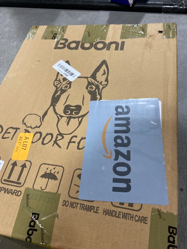 Photo 1 of Baboni 3-Flap Pet Door for Wall, Steel Frame and Telescoping Tunnel, Aluminum Lock, Double Flap Dog Door and Cat Door, Strong and Durable (Pets Up to 40 Lb) -Medium