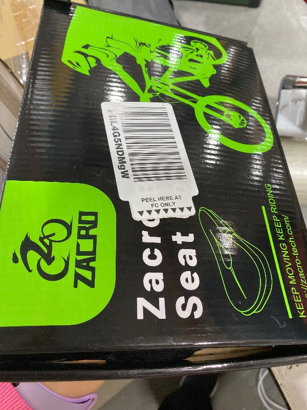 Photo 1 of Zacro Bike Seat Cushion - Gel Padded Cover for Men Women Comfort, Extra Soft Exercise Bicycle Compatible with Peloton, Stationary or Cruiser Seats