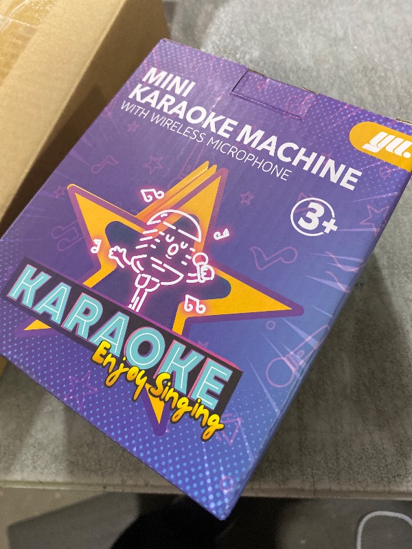 Photo 1 of YLL Mini Karaoke Machine with 2 Wireless Microphones, TOP Kids Gifts for Girls Ages 3, 4, 5, 6, 7, 8, 9, 10, 11, 12 +Years Old, 4-12th Birthday Toy Gift for Girls Boys Party (Purple)