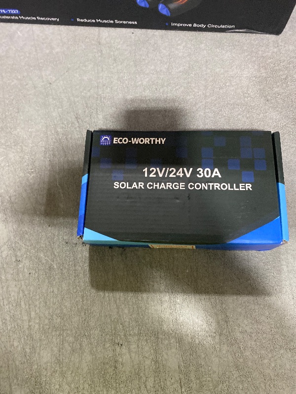 Photo 1 of ECO-WORTHY Solar Charge Controller 30A with Bluetooth, APP Remote Connection, Solar Panel Custom Battery Regulator, Dual USB Port Auto 12V/24V PWM for FLD/LiFePO4/SLD/GEL RV Solar System