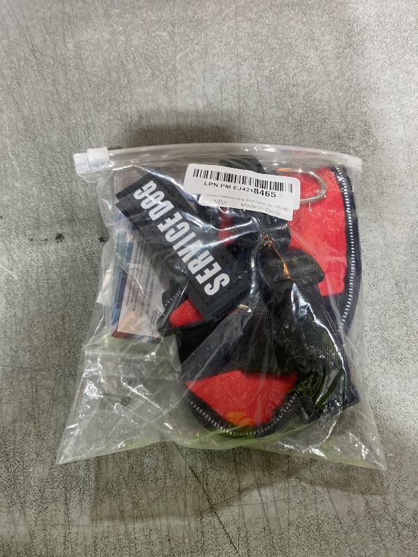 Photo 1 of Opstin Service Dog Vest, ID Tag 50 ADA Information Cards, Service Dog Harness w Patch in Sizes X Small to XX Large, Metal Dog Tag has Ruggedized Clip, Service Animal Cards, ESA Accessory Set X-Small