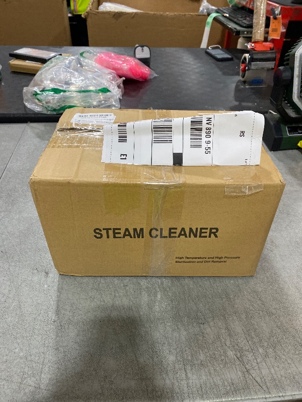 Photo 1 of Steam Cleaner,2500W High Temperature High Pressure Steam Cleaner with 3 Brush Heads, Portable Steam Cleaners with 1.5L Tank For Car Detailing Kitchen Bathroom Floors(White)