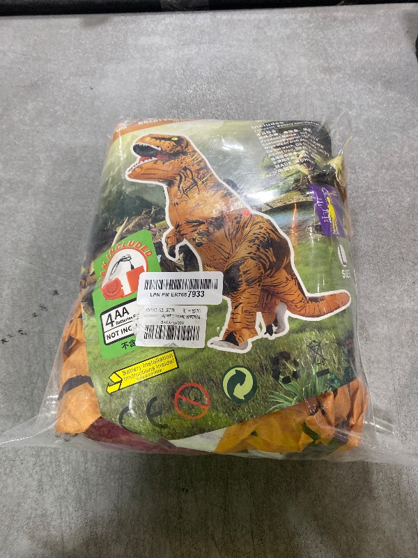 Photo 1 of PQ Inflatable Dinosaur Costume Adult, T Rex Costume, Blow Up Dinosaur Costume for Halloween, Inflatable Suits for Adults, T Rex Inflatable Costume, Trex Blow up Costume Adult