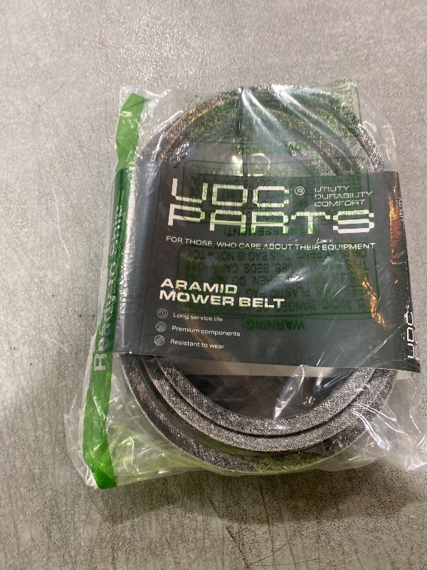 Photo 1 of UDC Parts 954-04044A Deck Belt for Cub Cadet RZT 50 Z Force S 48 Troy Bilt Mustang XP 50 MTD 754-04044 754-04044A 954-04044 White Outdoor ZT50 / Aramid Cord / 134.00 inches