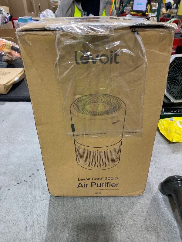 Photo 1 of LEVOIT Air Purifier for Home Allergies Pet Hair in Bedroom, Covers Up to 1073 ft² by 56W High Torque Motor, AHAM VERIFIDE, 3-in-1 Filter with HEPA Sleep Mode, Remove Dust Smoke Odor, Core300-P, White
