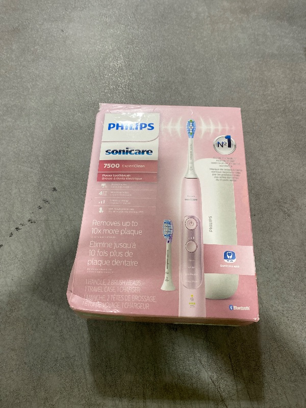 Photo 1 of Philips Sonicare ExpertClean 7500 Pink, Rechargeable Electric Power Toothbrush, HX9690/07