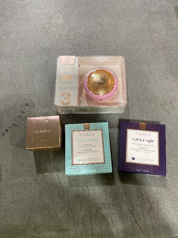 Photo 1 of FOREO Hyper Hydra UFO 3 Bundle - Face Moisturiser Device + 14 UFO Activated Masks + Hydrating Night Mask,0.5 Oz - Thermo & Cryo Treatmen - Skin Care