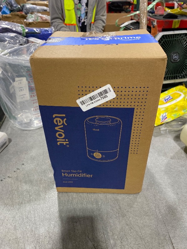 Photo 1 of LEVOIT Smart Cool Mist Top Fill Humidifiers for Bedroom Baby with Sensor, Auto Humidity Setting, APP & Voice Control, Essential Oil Diffuser, Ultra Quiet Operation, Easy Top Fill, 3L, White
