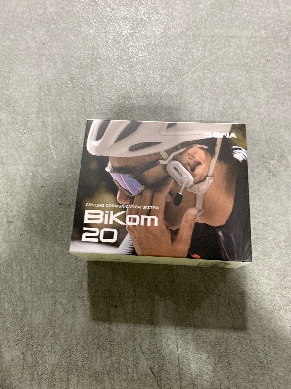 Photo 1 of Sena BiKom 20 Ultimate Cycling Communication System, Lightweight - Weighing Only 20 Grams (White, Single Pack)