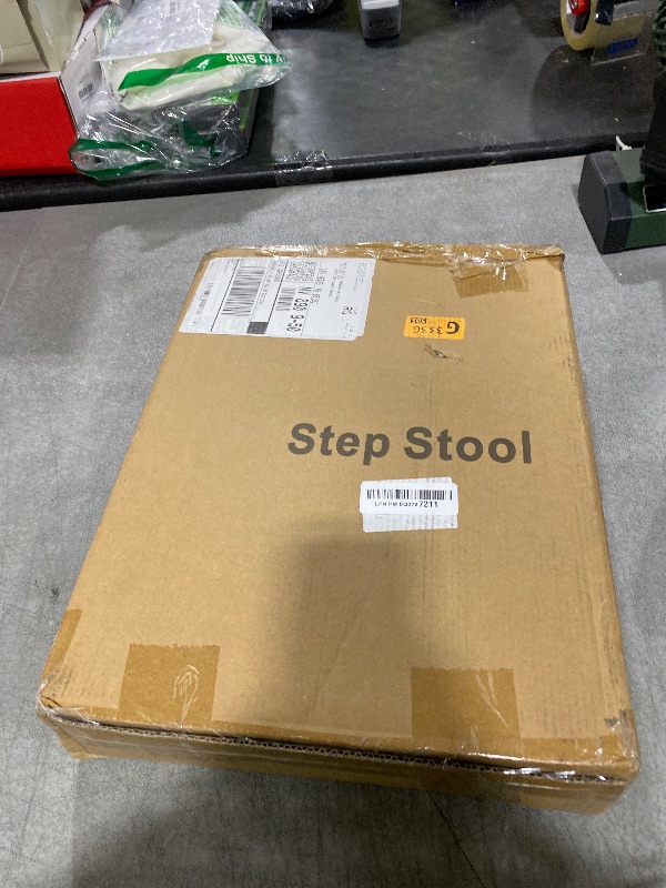 Photo 1 of SOYO Mobility One Step Stool, Heavy Duty Indoor Outdoor Non-Slip Small Step Platform Assistive Device for Adult Elderly, Standing Support and Step Riser for Car, Bed, Door, Stair, Bathroom, Black-Gray