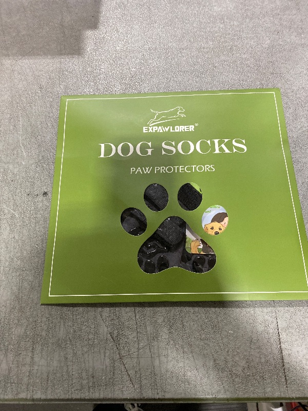 Photo 1 of EXPAWLORER Anti-Slip Dog Socks,Dog Boots&Paw Protectors to Prevent Licking,Dog Shoes for Hot/Cold Pavement, Double Sides Non-Skid Traction Control on Hardwood Floor for Senior Dogs