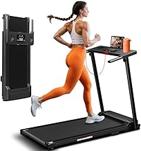 Photo 1 of STOCK PHOTO FOR REFERENCE - ApexNexus Treadmill with Handles, Portable Small Treadmills for Home and Office, 3.0HP Folding Walking Pad with 300 lbs Capacity, Cup Holder, LED Display and 12 Preset Programs
