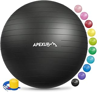 Photo 1 of APEXUP Yoga Ball Exercise Ball Anti Slip Heavy Duty for Fitness, Balance & Core Workout