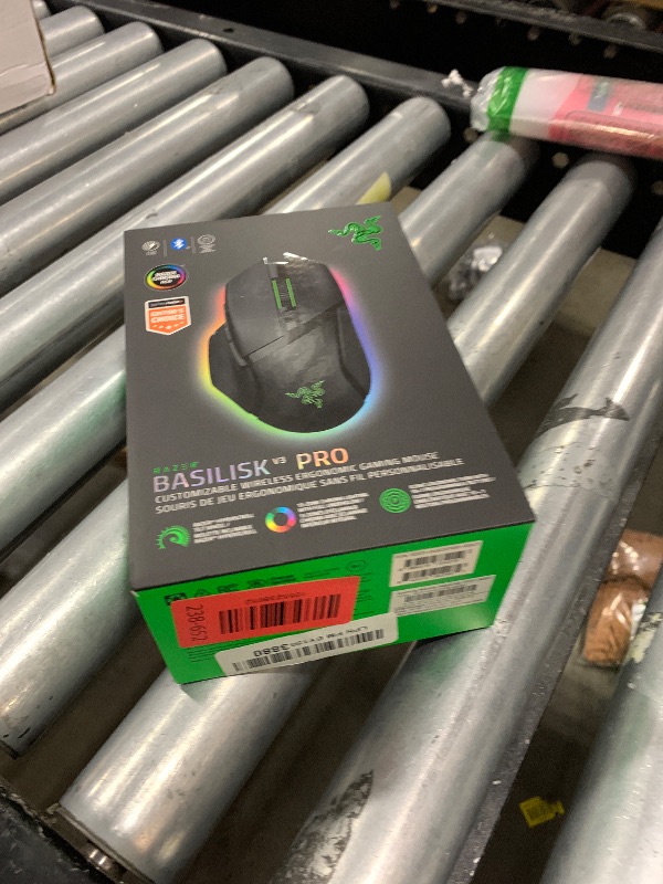 Photo 1 of Razer Basilisk V3 Pro Wireless Gaming Mouse: HyperScroll Tilt Wheel - 30K DPI Optical Sensor - Gen-3 Optical Switches - 13-Zone Chroma RGB - 13 Programmable Controls - 3 Connection Modes - Black