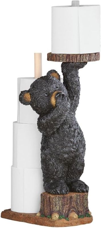 Photo 1 of Aurrra Northwoods Bear Cub Toilet Paper Holder, 22" H