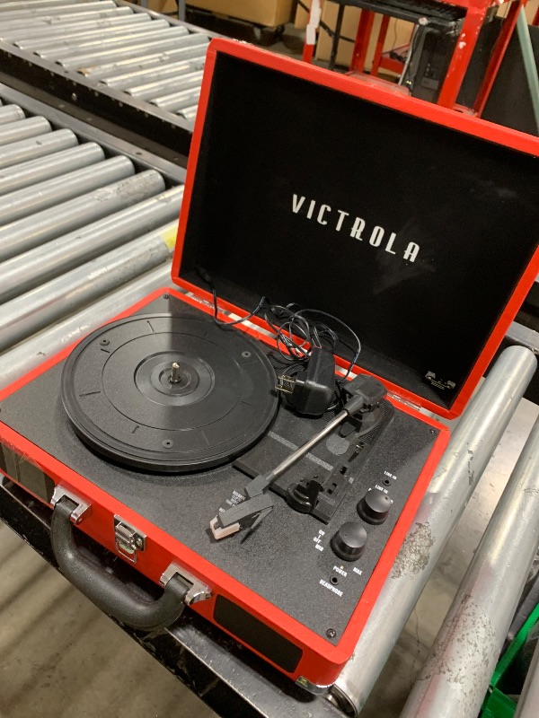 Photo 1 of Vinyl Record Player,Gramophone, Vintage Portable Phonograph Vinyl Record Player, Vintage Turntable 3 Speed ??Player Lp Record Player Mobile Music Playing Suitcase Design(C)