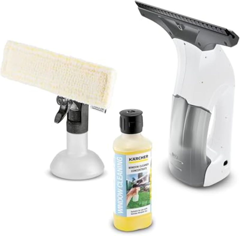 Photo 1 of Kärcher WV 1 Electric Window Vacuum Squeegee 10" - Perfect for Showers, Mirrors, Glass, and Countertops - Electric Squeegee