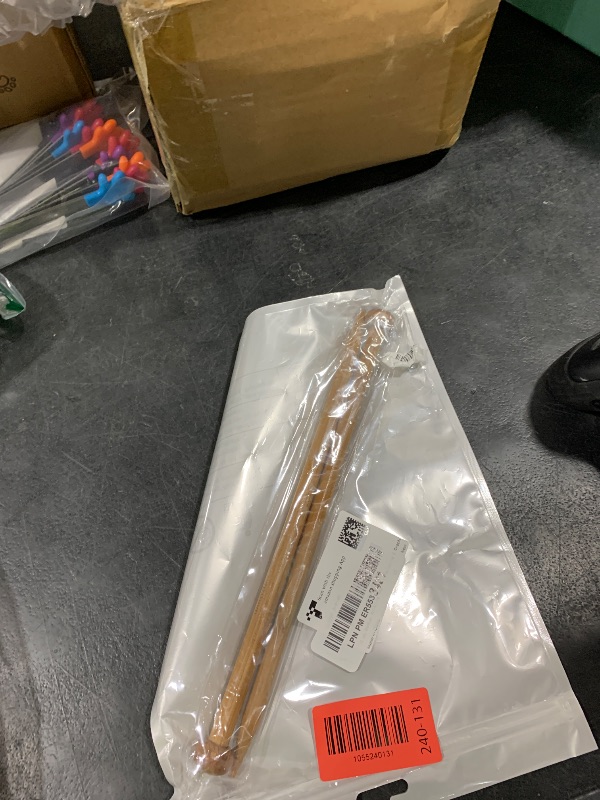 Photo 1 of 10 mm Bamboo Knitting Needle Straight Single Pointed 10 Inch Long Wooden Knitting Needles Wooden Sweater Thick Knitting Needles for Beginners, Sock, Scarf, Handmade DIY Knitting & Crochet Supplies