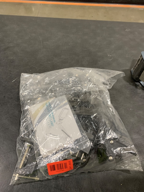 Photo 1 of 10X Rectangle Magnifying Glass with Light and Stand, Real Glass Lighted Magnifier Hands Free, Mechanical Knob 5 Color Modes Stepless Dimmable, 2-in-1 LED Desk Lamp with Clamp for Close Work, Reading