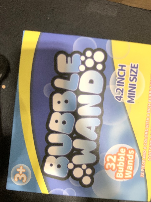 Photo 1 of 32-Piece 8 Colors Mini Bubble Wands Assortment Party Favors Toys for Kids Child, Christmas Celebration,Thanksgiving New Year, Themed Birthday,Wedding, Bath Time,Summer Outdoor Gifts for Girls Boys