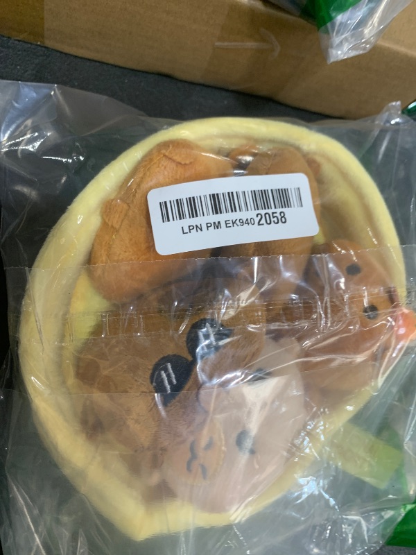 Photo 1 of Emotional Support Capybaras by Relatable, Cuddly Stuffed Animals and Plushies Set, Includes 5 Capybara Plush Toys with Carrying Basket, Cute Stuff and Great Gift for Loved Ones of All Ages