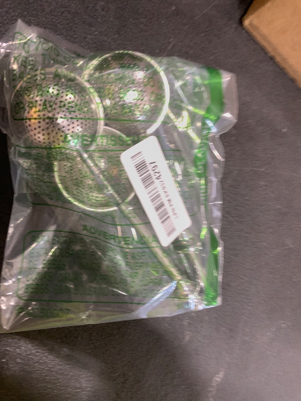 Photo 1 of 2pack Tea Ball, tea infuser for loose leaf tea, tea strainers for loose tea, stainless steel tea strainer, loose leaf tea steeper, easy clean, tea fine mesh strainer reusable