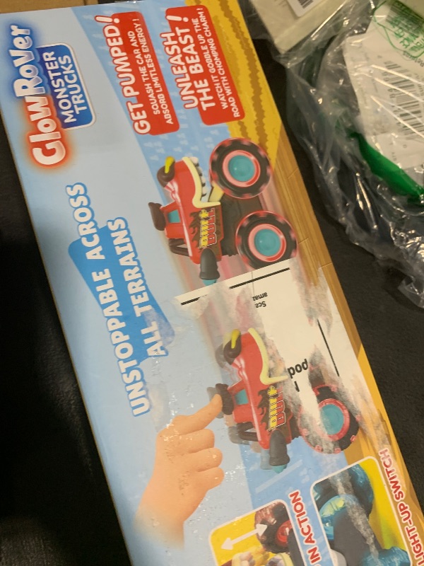 Photo 1 of JOYIN 3 Pack Monster Truck Toy - Motion Activated Light-Up Cars for Toddlers - Monster Treads Lightning Wheels - Baby Toy Trucks - Press & Go Cars for Kids Boys Birthday Gifts for Christmas